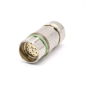 M23 12 Pin 12PIN 12E Female / Male Plug Encoder Solder Servo Motor Signal Electrical IP67 Waterproof Power Connector
