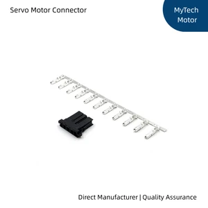 3000 Series Servo Motor Connector 1-178128-3 1 Row Black Dynamic Housing Receptacle Crimp Terminals Female