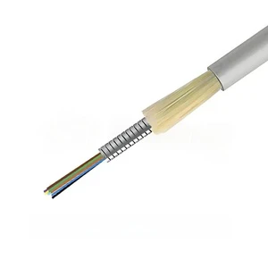 ZXOFC Source Factory FTTH Emergency Dedicated Indoor Flame-retardant Nylon Jacket 304 Stainless Steel Spiral Armored Cable