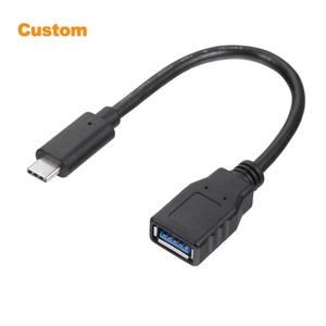 LUNG KAY 20cm Type C OTG USB 3.0 Adapter Braided Shield 5Gbps SuperSpeed Data Transfer 3A Fast Charging for Computer Earphone