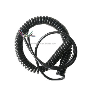 Copper-Conductor PE Insulated Marine Spiral Coil Retractable Robot Cable