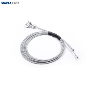 3mm 7*19 7*7 Door Modern Design Galvanized Steel Aircraft Cable Set For 7ft Garage Doors Durable End Sleeves Loops CN;ZHE