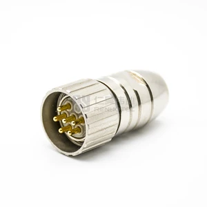 6 Pin M23 Male Circular Power Connector for Servo Motors