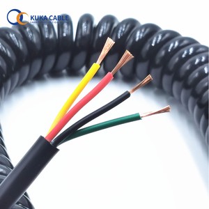 Electrical Spiral Cable Spring Wire Coiled 7 Core Trailer Wire