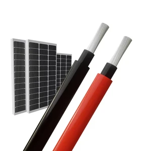 Solar Cable 6 Mm² Solar Panel Cable Tinned Copper Photovoltaic Solar System Cables XLPO & XLPE Insulated