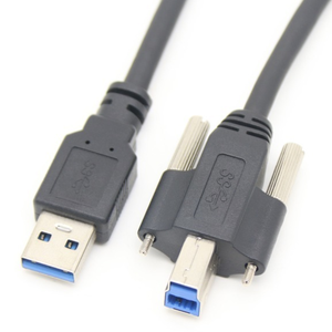 Custom Cable Industrial Camera USB 3.0 BM to AM USB 3.0 Connector Cable with Screw Lock