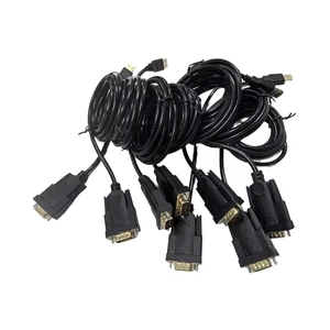 OEM Configurable 0.5m 1.2m 2.5m 9 Pin DB9 USB Serial COM Port Cable Assembly for POS System Cashier Barcode Reader Custom Cable