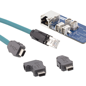 High Speed Industrial Ethernet Assembled RJ45 Male Connector CAT6A Network Cable Phosphor Bronze Gold Plated Plug