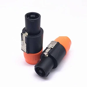 Professional Four-Core NL4FC Audio Amplifier Connector 10A Stage Mixer Audio Cable with Copper Contact and ABS Housing