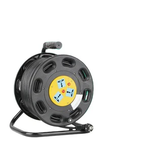 230V 25M 3*2.5mm2 Plastic Cable Reel BS IEC Outlets Retractable Power Extension Cord CE ROHS Certified 13/16A for Home