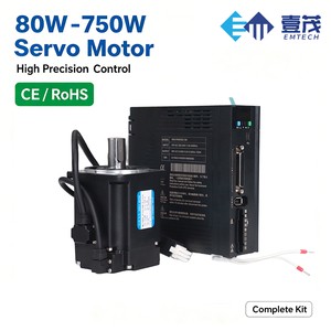 80-750W AC Servo Motor Driver Set High Torque Custom Shaft Cable CE Certified for Automation Machinery