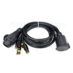 13 Pin Trailer Extension Cable 3m Waterproof PUR/PVC European Standard Connector for Caravan