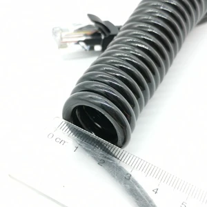 AWG 26 PU Spiral Coiled Cable Portable Audio Devices Wire Harness Jst pH Connector Cable