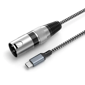 USB-C to XLR Male Professional Audio Cable for Stage Sound and Studio Equipment Type-C to Xlr Cable