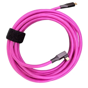 Utech Camera Tether Cable USB-C to USB-C 90 Angle 20Gbps 5m Nylon Braided for for for 5A Fast Charging
