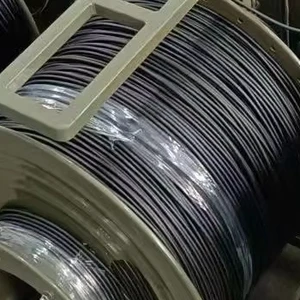 Tactical Armored Spiral Tube Fiber Cable 4 Core 5.0mm LSZH G657A2 Plastic Connector -40 to +80 Bend Radius 20D