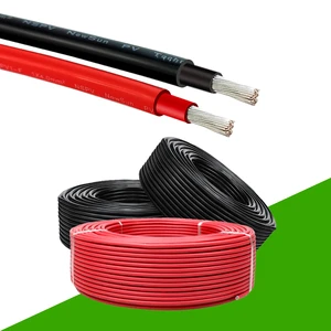 Best Price 8AWG Stranded DC Solar Cable 62930 IEC 131 H1Z2Z2 K 10mm2 Black Copper Tinned Wire XLPE 600V Rated Rubber Insulation