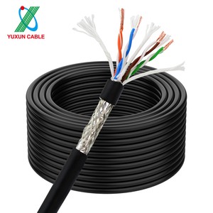 High Flexibility Robot Drag Chain Ethernet Cable Cat 6 Shielded Industrial Automation Drag Chain Network Cable