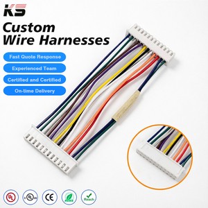 Custom JST XH2.5 12Pin Pitch 2.5mm Wire Cable Connector XH Plug Male Female Battery Charging Cable 26AWG Wire Harness