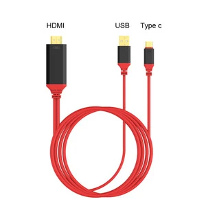 High Quality 4K USB Type c to hdmi Cable with Power Charging