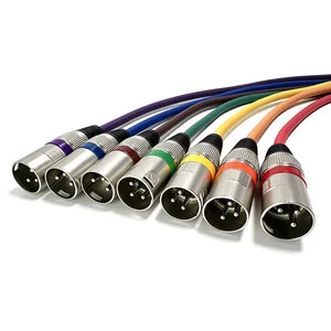 Custom Length XLR 3PIN Male-Female Audio Cable with Braid Shielding for Home Theater Microphone Mixer (1m-50m Options)