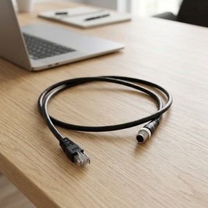 Industrial Liangxun RJ45 to M12 Ethernet Cable - IP40 Industrial-Grade for Factory Automation/Industrial Control Equipment