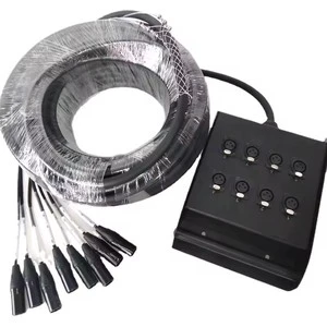 8-channel Stage Audio Junction Box Studio signal Cable Box 8 XLR Cannon signal Cable Snake Cable