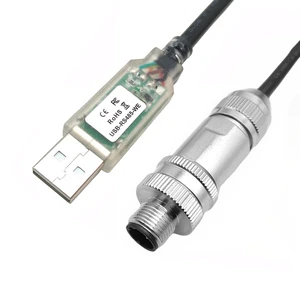 Industrial Robot Waterproof USB-A RS485 Serial Cable Dedicated Connector M12 Male Female Copper PVC Durable Metal Connector