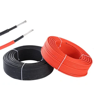 TUV H1Z2Z2-K Solar Cable 4MM2 6MM2 10MM2 16MM2 Red Black Photovoltaic Cable Roll 16mm PV Power Wire Kabel 6mm Solar 10mm