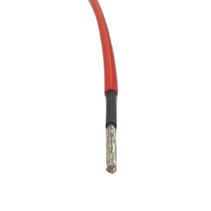 Photovoltaic Solar Electric Cable Wire H1Z2Z2-K 4mm Tinned Copper Conductor One Core Insulated Solar System PV Electrical Cable
