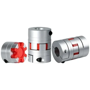 High Quality D20L25/D30L35 Aluminium Servo Motor Coupling High-Torque Claw Star Connector Elastic Coupling Screw Plum Blossom