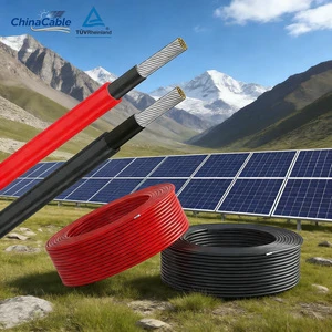 DC Solar Cable 6mm 4mm DC Cable PV Solar 10GA Wire 600V Tinned Cable EU IEC62930 Solar PV Cable 1.5mm for Solar Panels