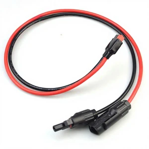 Solar Energy Silicone Extension Cable with for Female and Male Connectors for Photovoltaic Use