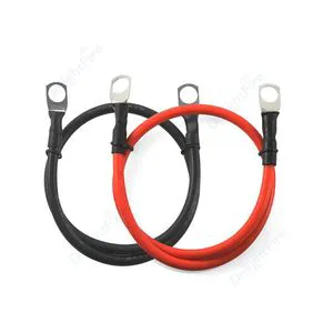 50mm Silicone Wire Battery Cables With Lug Rings M6 M8 M10 Terminals Power Inverter Wire for Automotive Solar RV Car Motorcycle