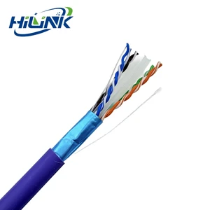 Manufacturer CAT6 FTP LAN Cable Copper CCA Shielded PVC LSZH Jacket 305M/1000FT Outdoor Network Communication CCTV Cable