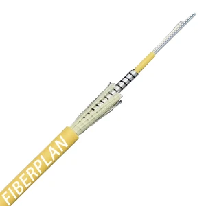 FiberPlan Armored 4 Core Cable GJSFXH Steel Spiral armour Tactical Field Optical Fiber Cable