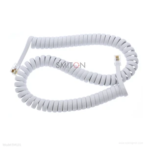 Telephone Cable RJ9 4p4c Coiled Spiral Cable