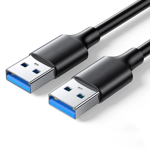 Low MOQ High Speed USB 3.0 a Male to a Male USB Cable 5Gbps Pure Copper Data Cable for External Hard Drive and Computer