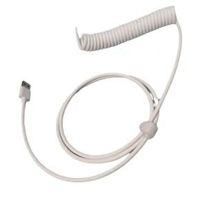 Customized Aviation Plug-in Mechanical Keyboard Data Cable Stretch Fixed Rod Weight Rod Spring Type c Spiral Cable USB