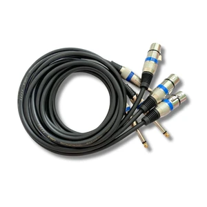 Pro 6.35mm 1/4 Inch to XLR Female Gold Plated Audio Cable for Music Production Home Studio DJ Sets