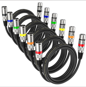 High Quality and High Technology Male to Female Jack Connector XLR Plug Colored Cable Connector