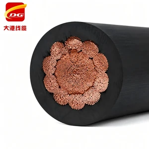 120mm² Super Flexible Welding Cable Battery Cable 99.95%Pure Copper Stranded Copper Rubber Cable Factory OEM ODM Supplier