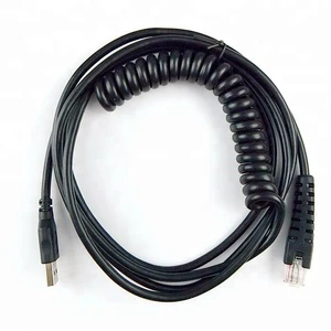 USB to Ethernet RJ45 Spiral Cable for CINO Scanner F680 F780