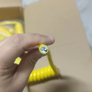 8 Core Copper Core Silicone Rubber Spiral Telescopic Cable High Elasticity 300/500V Overhead Application 100m