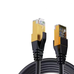 CAT7 SSTP Flat Network Cable 10Gbps High Performance 30AWG Copper Industrial LAN Patch Cord Wire Harness Manufacturers