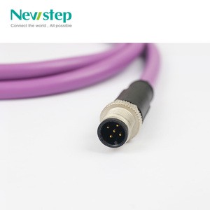 Premier Cable PCM-0442 M12 Copper 5 Male D-Sub RS232 DB9 Bus Extension Cable IP67 Industrial Automation NMEA 2000 CANopen 6A