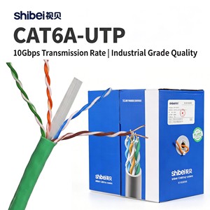 Industrial White CAT6A UTP Cable 10Gbps 500MHz Unshielded Network LAN Wire for Enterprise Network Cat 6a Ethernet Cable