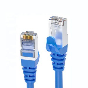 High Quality Cat7 UTP Patch Cord Oxygen-Free Copper Black PVC Industrial Ethernet Cable for Control Panel Networking