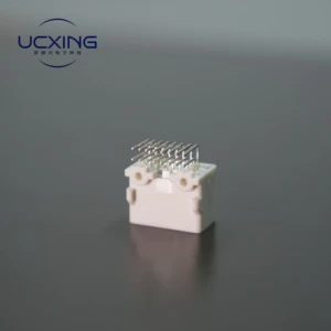 WX110D Rectangle Connector 16P 90 12V DC 2.5A Copper Alloy Male Adapter with SPS/PBT Housing for Servo Motor