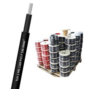 Solar PV Cable 4mm/6mm/10mm/16mm Single Twin Core EN50618 H1Z2Z2-K DC Cable